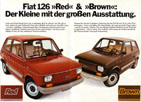 Prospectus Fiat 126 Red&Brown