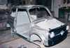 Documentazione fotografica di Rudi Hilz: Come cambiare i connotati di una Fiat 500 e farla diventare Steyr Puch TR 650