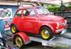 Fotodocumentatie van Rudi Hilz: Hoe een Fiat 500 een Steyr Puch TR 650 wordt