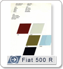 Kleurenpalet voor Fiat 500 R