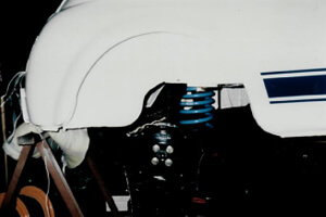 Instalación de ejes delantero y trasero rebajados - Restauración Fiat 500
