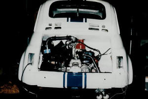 Instalación del motor y la transmisión - Restauración Fiat 500