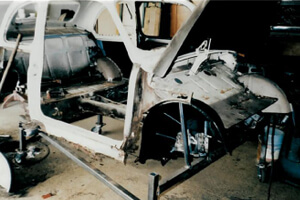 Renovación del panel del pedal - Restauración Fiat 500