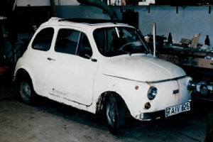 Estado original antes de la restauración - Restauración Fiat 500