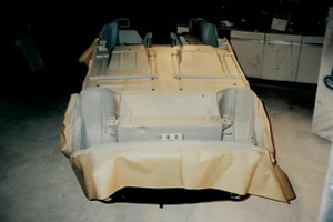 after the sandblast - Fiat 500 Restoration