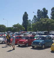 Fiat 500 meeting on the Coast of Rome 2022
