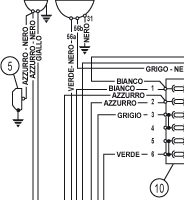 Schakelschema Elektriciteit Fiat 500 F