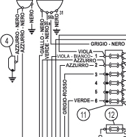 schema dell'impianto elettrico Fiat 500 R